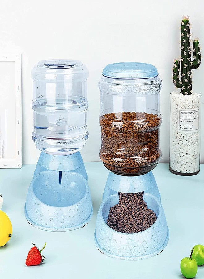 TGOPIT موزع مياه للحيوانات الأليفة يعمل بالجاذبية من تيغوبيت، موزع مياه ذاتي التوزيع ومياه أوتوماتيكية للكلاب والحيوانات الأليفة الصغيرة والكبيرة، بما في ذلك الجراء والقطط والأرانب (مجموعة). - Image 1